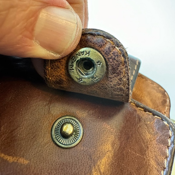 Vintage High End Classic Rustic Town Brown Leather Travel Women’s Crossbody Bag - Picture 9 of 11